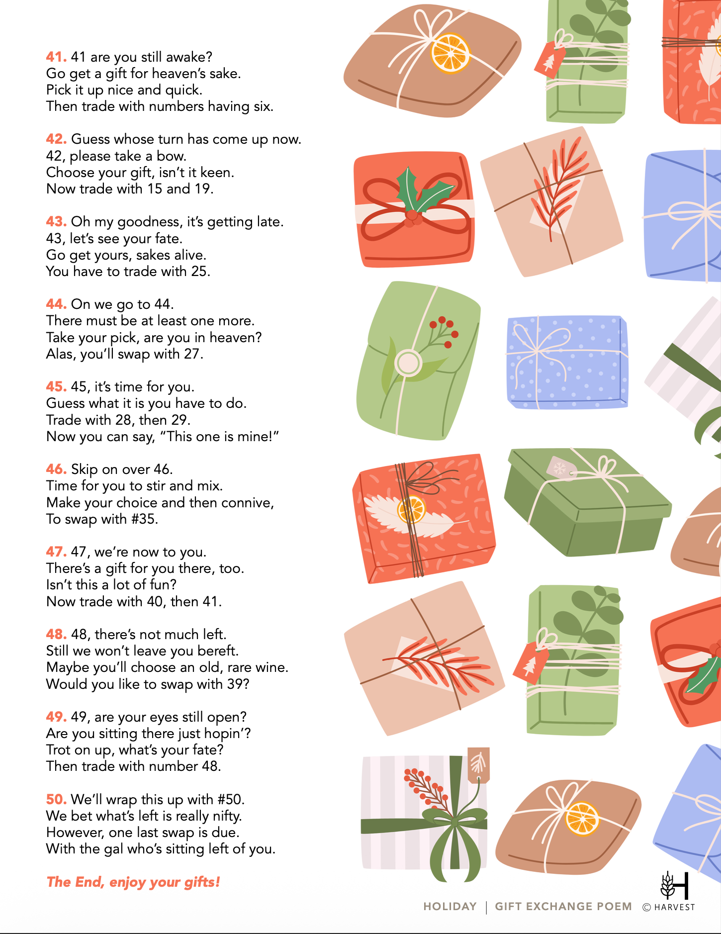 The Gift Exchange Poem