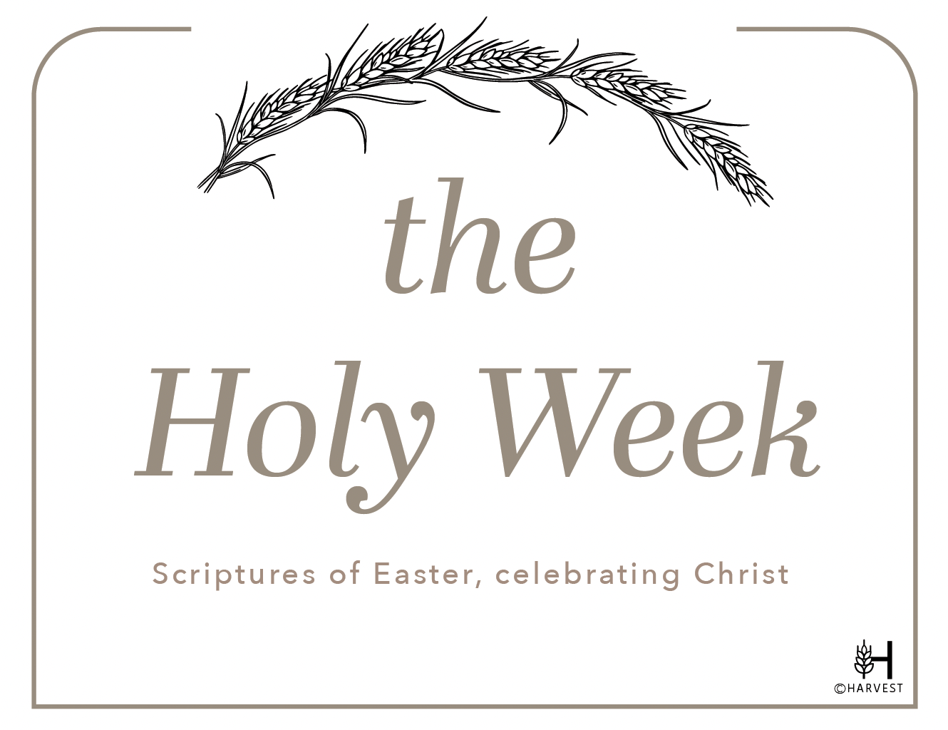 Holy Week Scriptures Printable