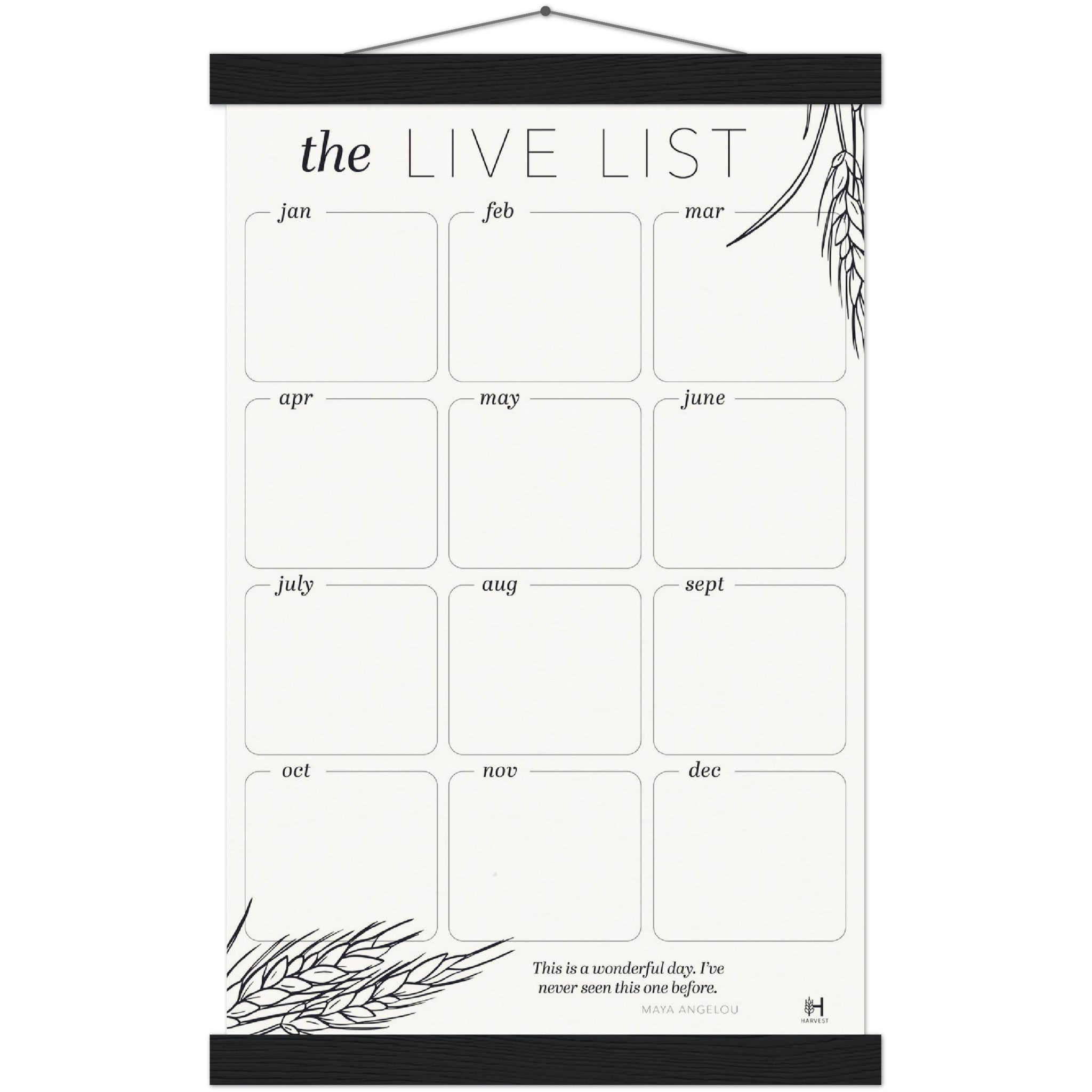 The Live List (Museum Quality Matte Paper)