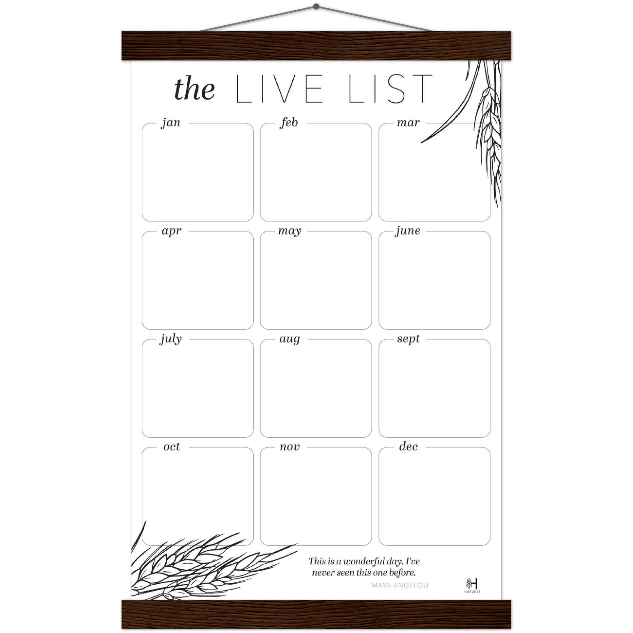 The Live List (Classic Matte Paper)