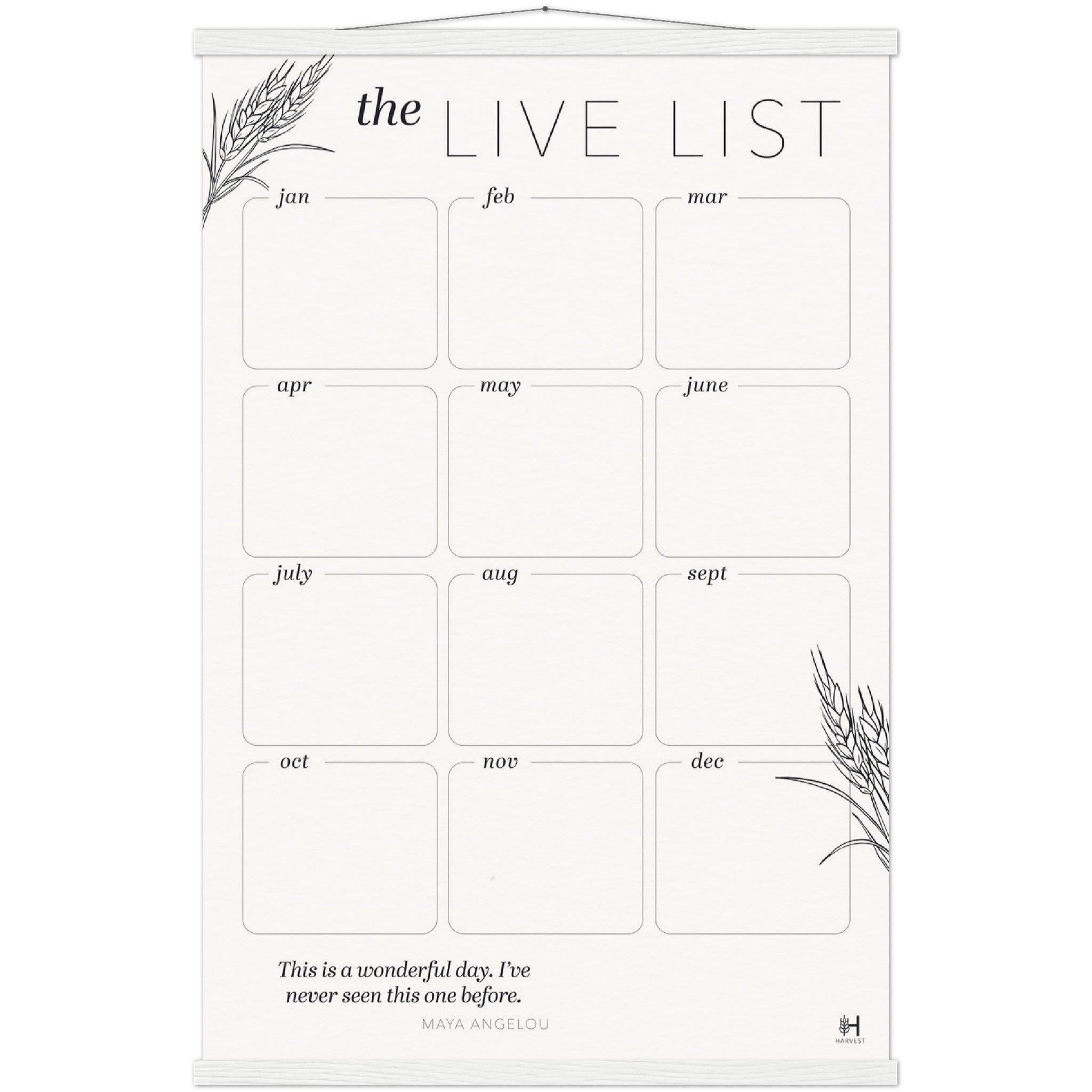 The Live List (Museum Quality Matte Paper)