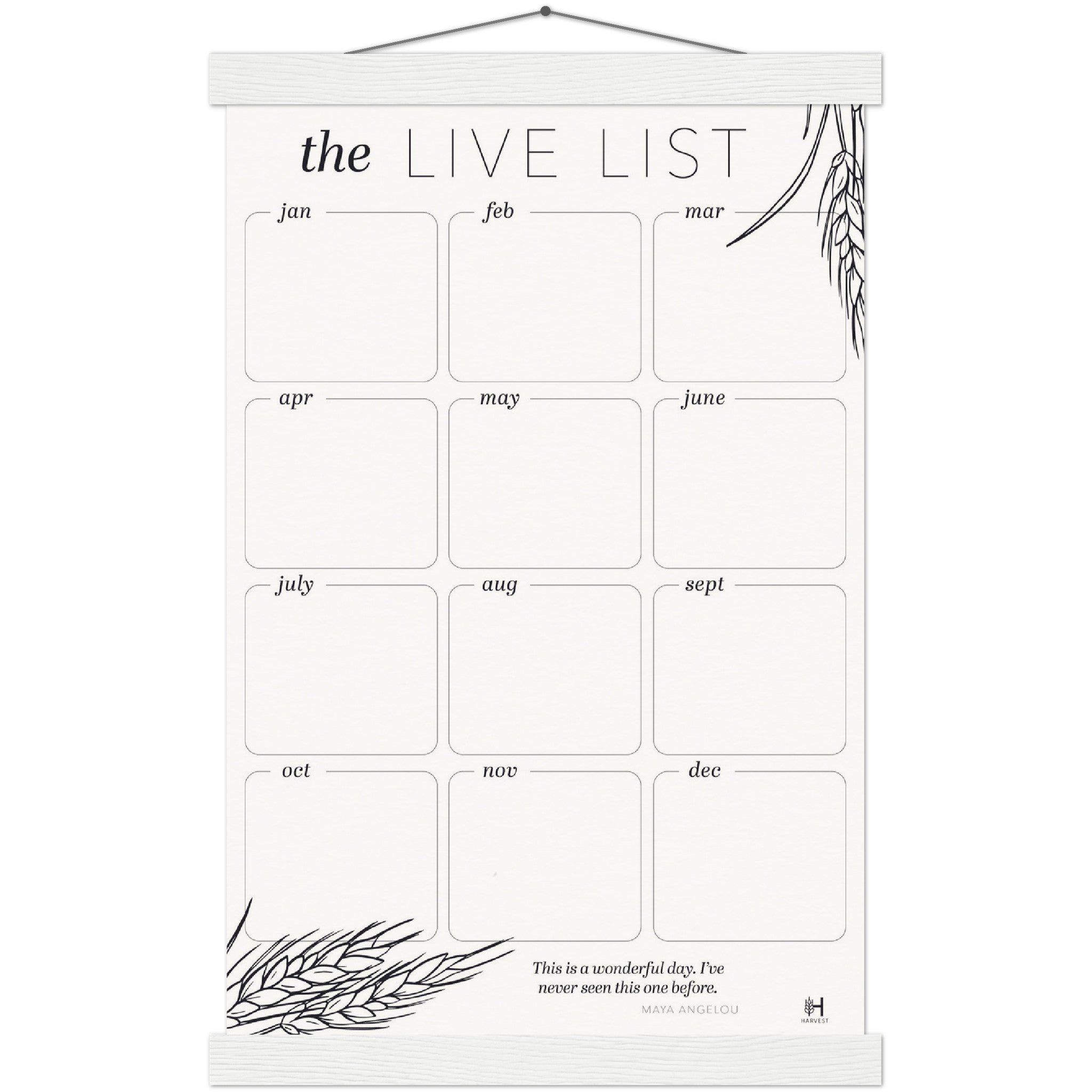 The Live List (Museum Quality Matte Paper)