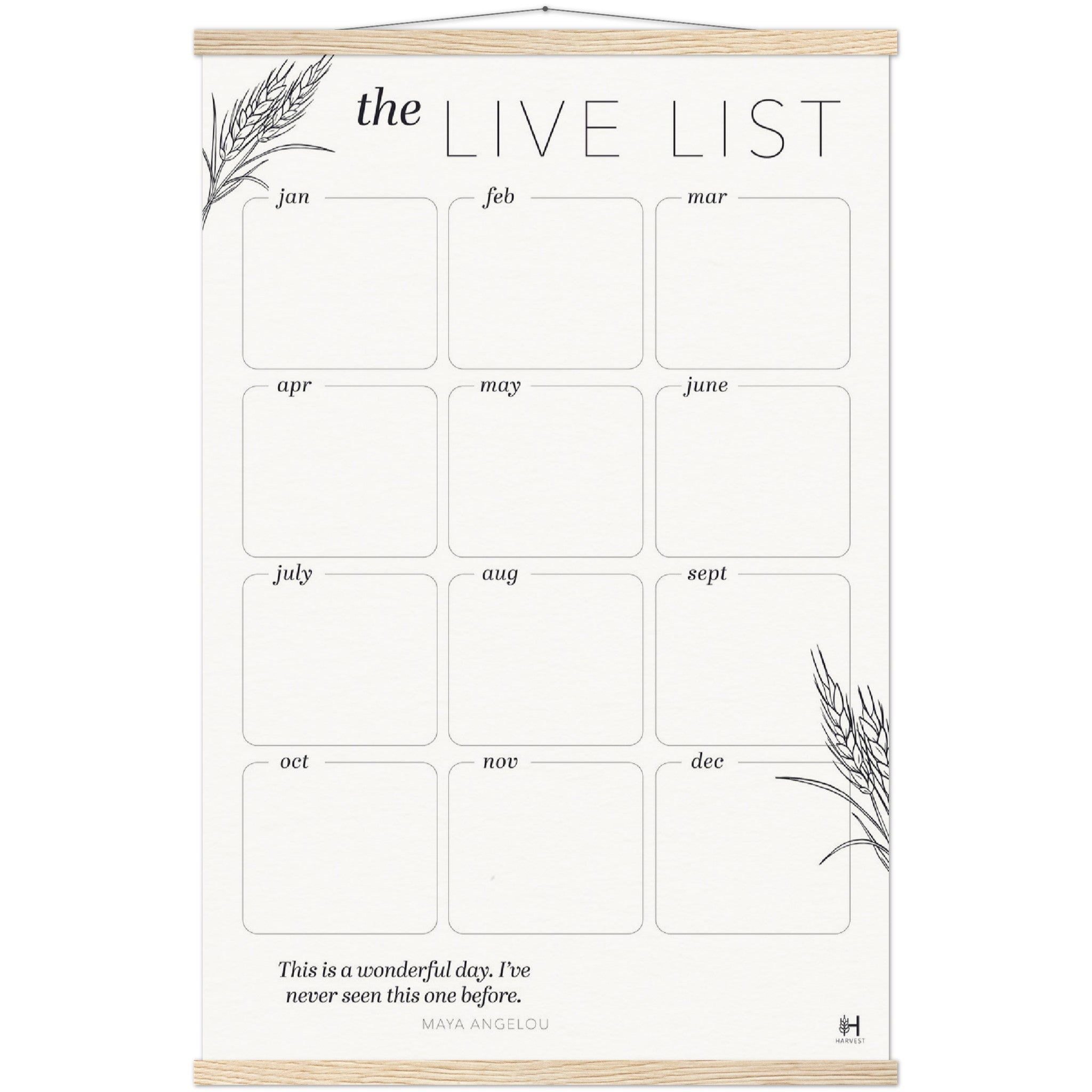 The Live List (Museum Quality Matte Paper)