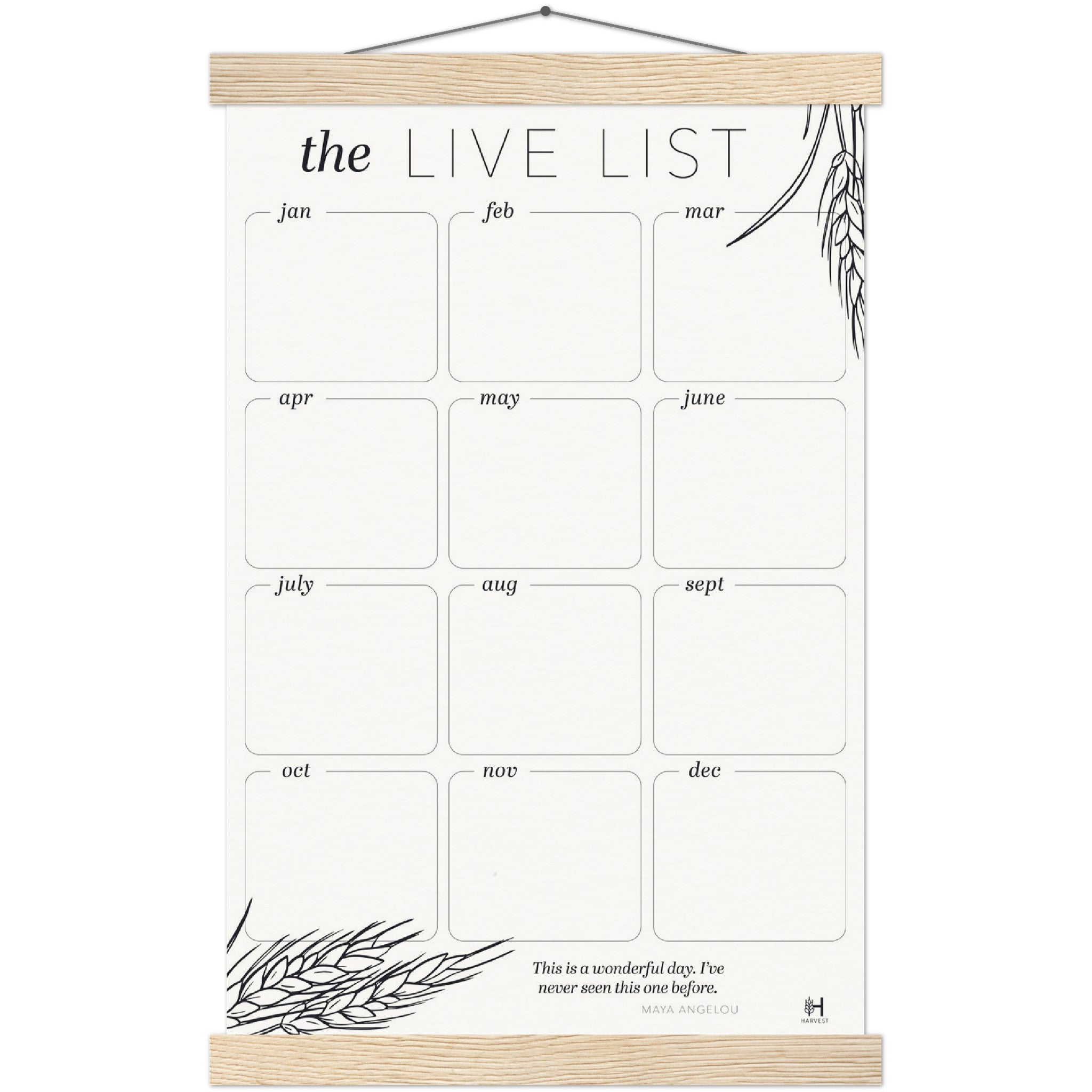 The Live List (Museum Quality Matte Paper)